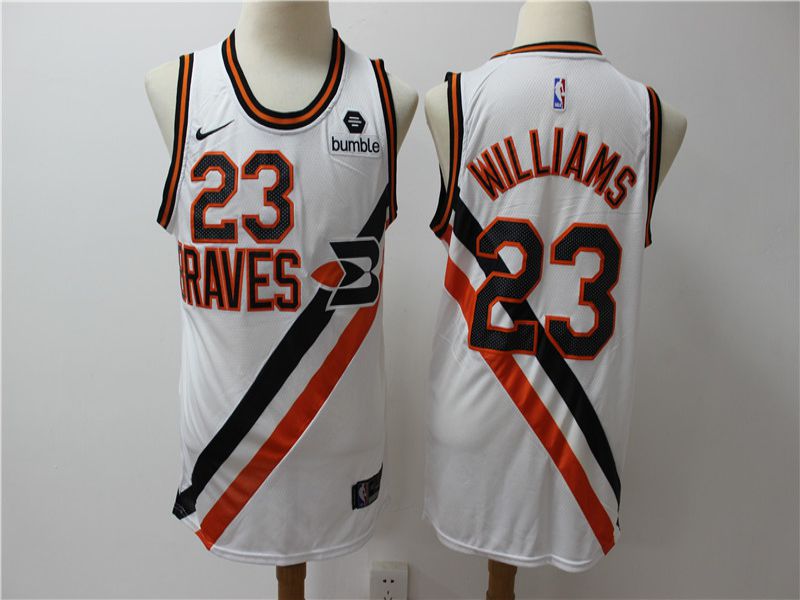 Men Los Angeles Clippers #23 Williams White City Edition Game Nike NBA Jerseys->brooklyn nets->NBA Jersey